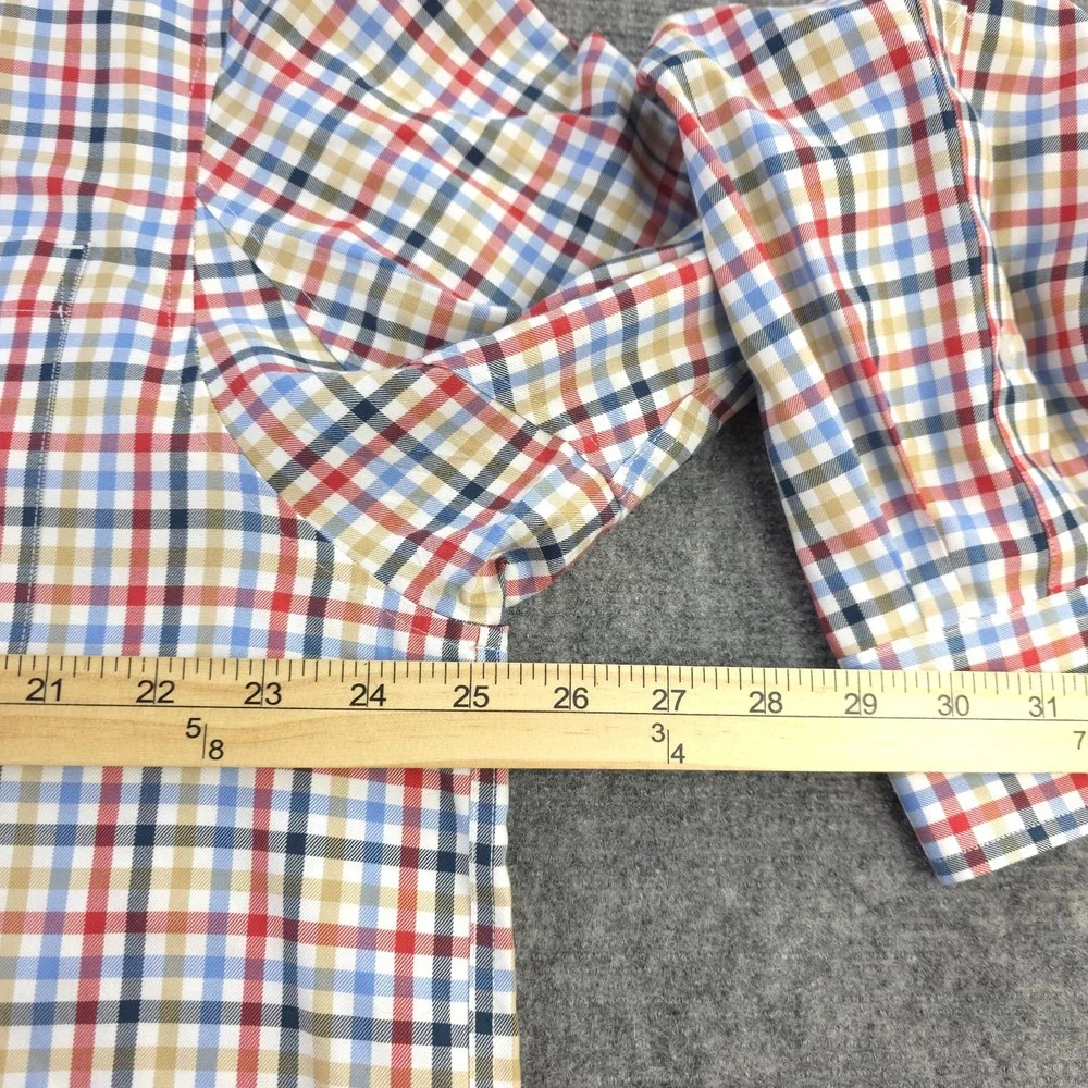 Duluth Shirt Large Long Sleeve Button Down Multicolor Plaid‎ Cotton Pocket